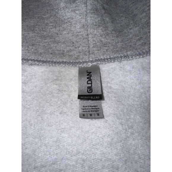 The Female Gaze Hoodie Women Size Medium Light Heather Gray Pullover Sweatshirt - Picture 3 of 6